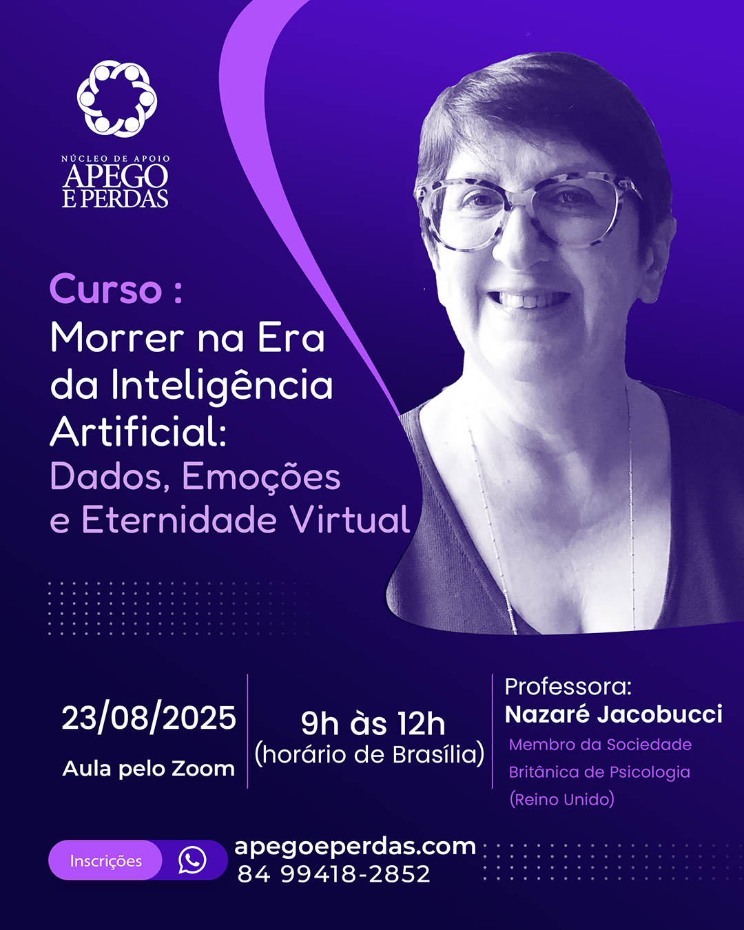 Curso :  Morrer na Era da Inteligência Artificial: Dados, Emoções e Eternidade Virtual